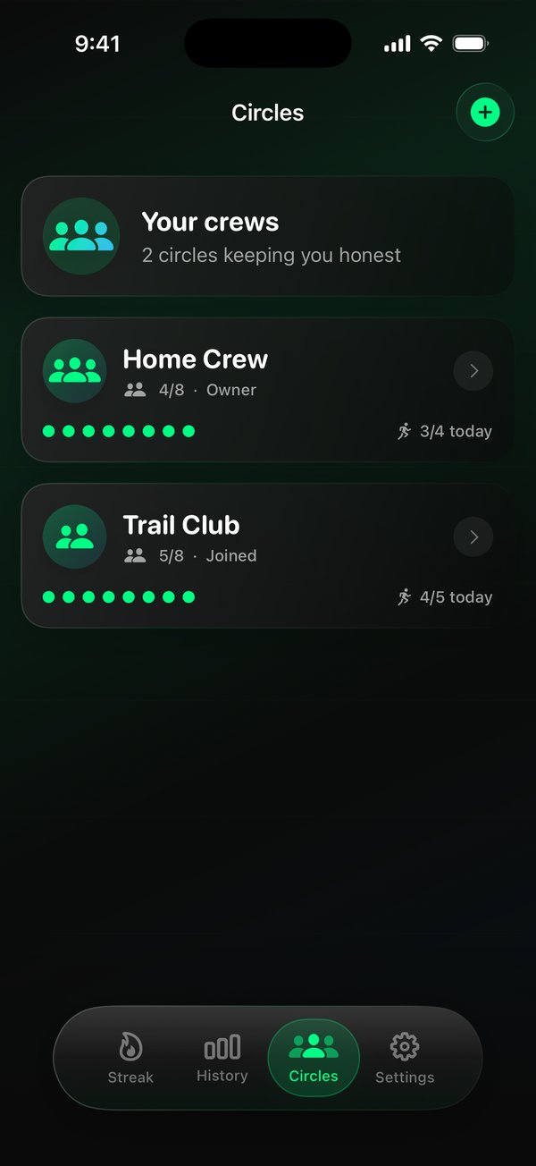 Streak Runner — Streak Circles