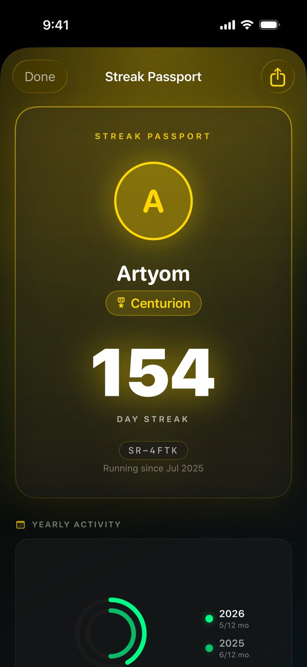 Streak Runner — Streak Passport
